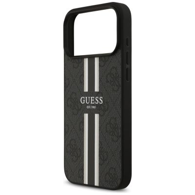 6. Guess 4G Printed Stripes MagSafe case for iPhone 17 Pro Max - black