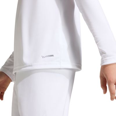 6. adidas Entrada 26 Long Sleeve Jersey Kids’ Shirt, White, KF5874