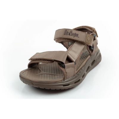 3. Lee Cooper men's shoes with velcro straps for summer beach sandals light green