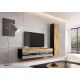 4. VIGO full display cabinet '180' 180/40/30 black/wotan oak