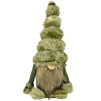 2. DECORATIVE SANTA GNOME 26 CM MICA – GREEN