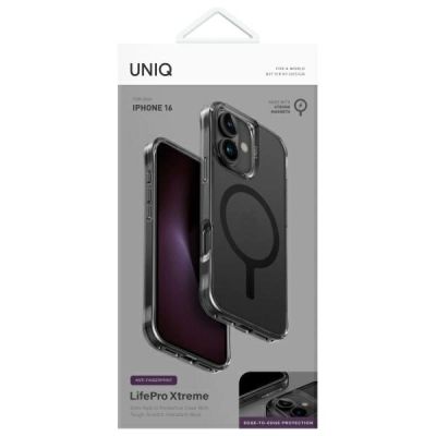 5. Uniq LifePro Xtreme Magclick Charging Case for iPhone 16 - Black