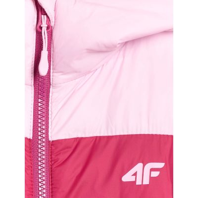 3. Girls' down jacket with synthetic filling 4F 4FJRAW25TDJAF0771-54S