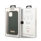 8. Guess GUHMP13MSBPLA iPhone 13 6.1" green/khaki hard case Silicone Logo Plate MagSafe
