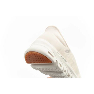 7. Skechers Glide-Step women's sneakers comfortable ecru slip-ins