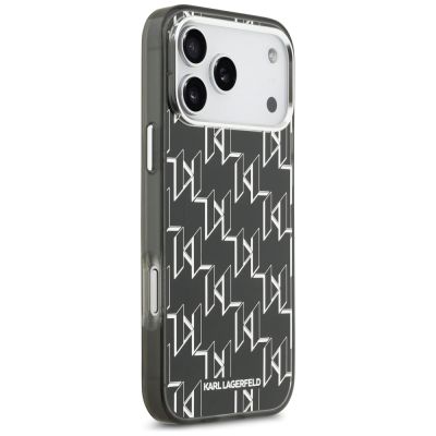 4. Karl Lagerfeld IML KL Monogram MagSafe Case for iPhone 17 Pro Max - Black