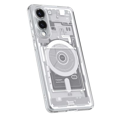 7. Spigen Ultra Hybrid Mag Case with MagSafe for Samsung Galaxy S25 Edge with Print - White