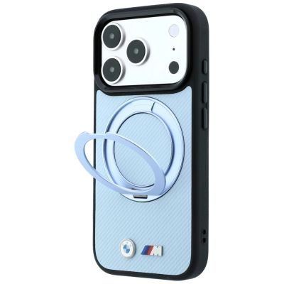 2. BMW Kevlar Ring Stand 360 MagSafe Case for iPhone 18 Pro / 17 Pro – blue