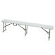 17. FOLDING CATERING BENCH 183X28X43CM WHITE