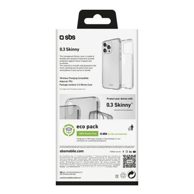 4. SBS Skinny Cover for iPhone 16 Pro Max - Transparent