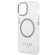 6. Guess GUHMP14MHTRMS iPhone 14 Plus 6.7" silver/silver hard case Metal Outline Magsafe
