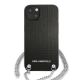 3. Karl Lagerfeld Leather Textured and Chain Case for iPhone 13 / 14 / 15 6.1" - Black