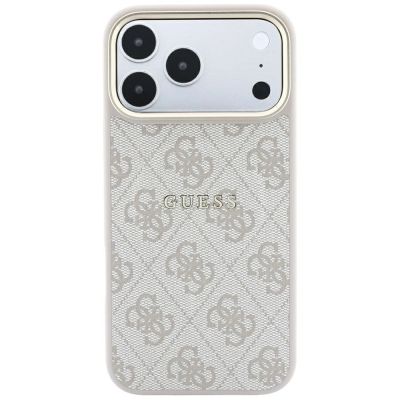 3. Guess Embossed 4G Classic MagSafe Case for iPhone 17 Pro Max / 18 Pro Max - Pink