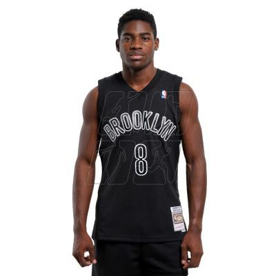 6. Mitchell &amp; Ness NBA Swingman Brooklyn Nets Deron Williams T-shirt M SMJY6513-BNE12DWMBLCK