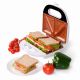 10. ELDOM SANDWICH MAKER ST11B RUDDY 750 W WHITE CERAMIC PLATES