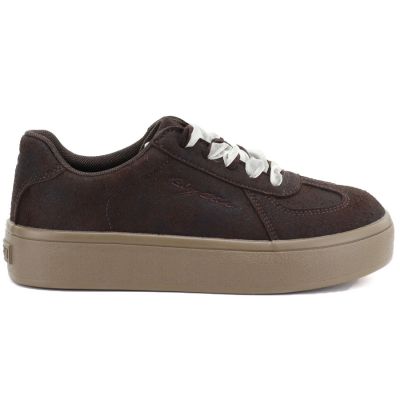 9. Women's brown platform shoes Big Star UU274004