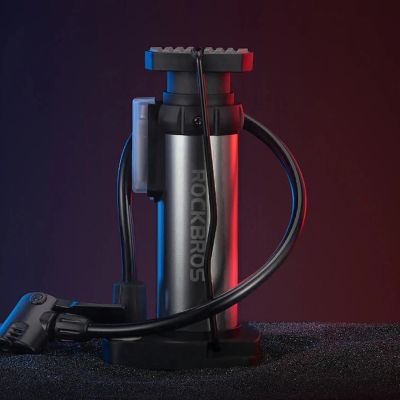 2. Rockbros 4522L Ultralight Foot Bicycle Pump - Black