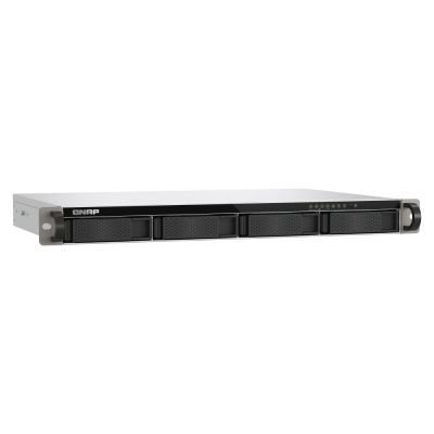 9. Qnap TS-433eU, 1U RACK, 4x 2.5"/3.5" SATA, ARM Cortex-A55 2.0GHz 4C, 4GB, 2x 2.5GbE, 2x USB 3.2, 60W adapter