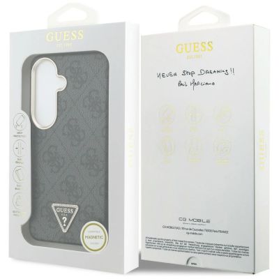 8. Guess 4G Triangle Logo MagSafe Case for Samsung Galaxy S26+ - Black