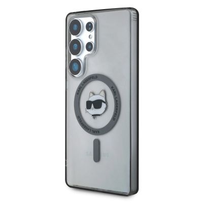 2. Karl Lagerfeld Button Choupette Head Printed Logo MagSafe Samsung Galaxy S25 Ultra case black