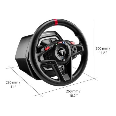 6. Thrustmaster T128 Black USB Steering Wheel + Pedals Analog PC, PlayStation 4, PlayStation 5
