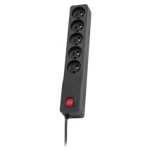 Lestar ZX 510 GA K:CZ 1.5M power strip (5 x UTE; 10 A; 1.5 m; black)