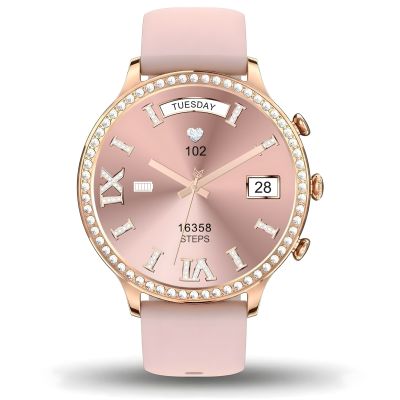 8. Smartwatch Gravity Rose Gold Strap and Bracelet GT5-5