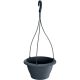 9. RESPANA HANGING FLOWER POT ANTHRACITE 24CM