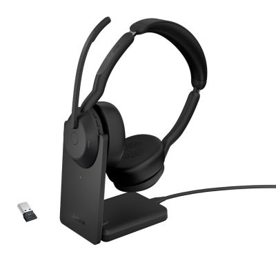 Jabra 25599-989-989 Headphones/Headset Wired & Wireless Headband Office/Call Center Bluetooth Charging Base Black