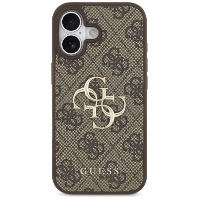 3. Guess 4G Big Logo Case for iPhone 17 - Brown