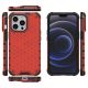 2. Honeycomb Case armor cover with TPU Bumper for iPhone 13 Pro red