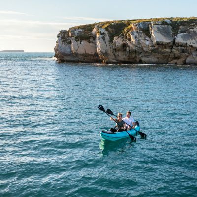 17. VIRTUFIT KAYAK 335 – TURQUOISE – WITH KAYAK SEATS AND CARRY BAG