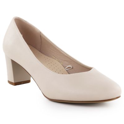 13. Sergio Leone W SK415B beige high heel pumps