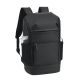 8. Rivacase Eden City Backpack Black Polyester, Waxed Leather (Pull Up)