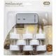 10. SET OF 8 LED TEA LIGHT CANDLES WITH REMOTE CONTROL