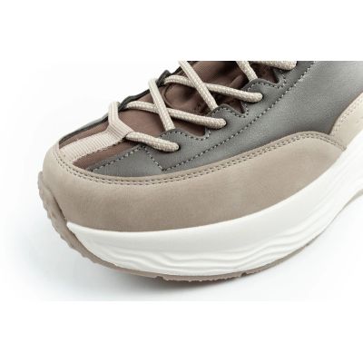 6. Lee Cooper women's sports sneakers, fashionable, comfortable, over-the-ankle, beige