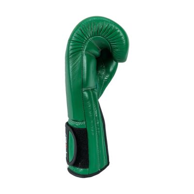6. RBT-GREENSTRIKE Leather Boxing Gloves 12 oz Green