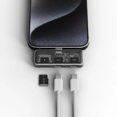 5. Satechi USB-C PD Mobile XR Hub and MicroSD Card Reader Space Gray