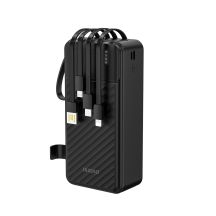 Dudao K11 Max 30000mAh Powerbank with Built-in Cables - Black