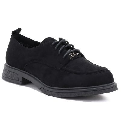 5. Women's black suede shoes Vinceza 62332