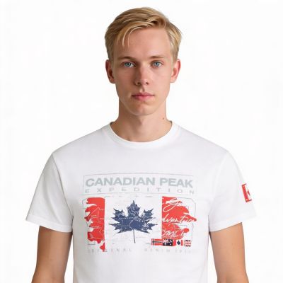 6. Canadian Peak JRUSTYEAK WHITE RM MEN 233 T-shirt (RBMSZ2063H/CP-BLANC)