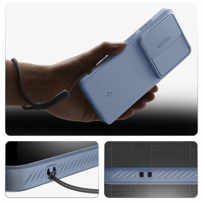 14. Spigen Optik Armor Case for Samsung Galaxy S26 Ultra - Blue