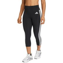Women's adidas 3/4 Optime Essentials Workout 3-Stripes Leggings Black KE6062