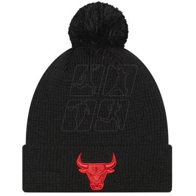 3. New Era Team Pop Bobble Beanie Chicago Bulls Hat 60285007