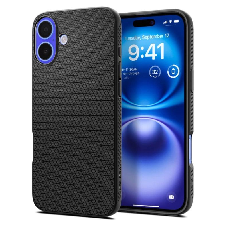 Spigen Liquid Air iPhone 16 Case - Black