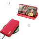 7. Dux Ducis Hivo case Samsung Galaxy S23+ flip cover wallet stand RFID blocking red