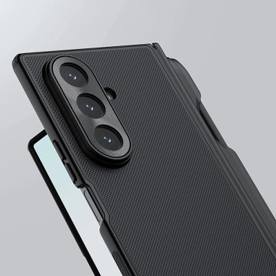 6. Nillkin Super Frosted Shield Fold Magnetic Case for Samsung Galaxy Z Fold 7 Compatible with MagSafe - Black