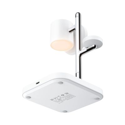 3. Acefast E39 Qi2.2 25W 4-in-1 Wireless Desk Charger for Phone, Watch, and Headphones with Night Light - White