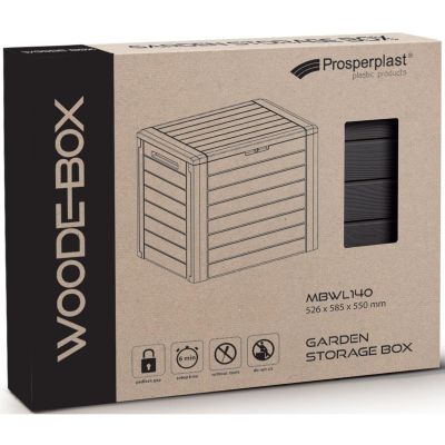 24. GARDEN BOX 190L BROWN WOODEBOX