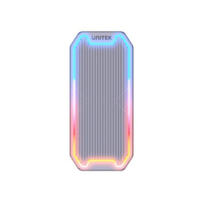 12. UNITEK USB-C M.2 SSD NVME/SATA Enclosure, 10GBPS, RGB